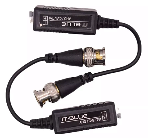 Conversor Balun CFTV de Video para Traçado CVBS/HD-TVI/HDCVI/AHD, LE-5598, iT Blue