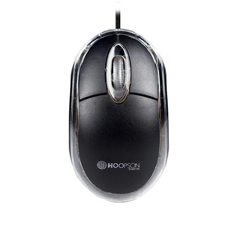 Mouse USB Office Preto Hoopson, MS-035P