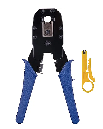 Alicate de Crimpar Fortrek RJ45/11/12 ALC01, com Desemcapador