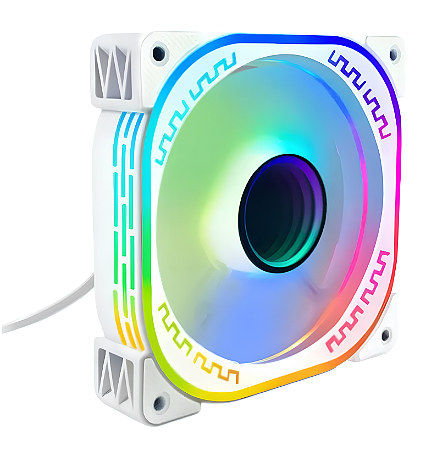 Cooler FAN Loving Cool 120mm RGB Fixo, CL-160B, Branco