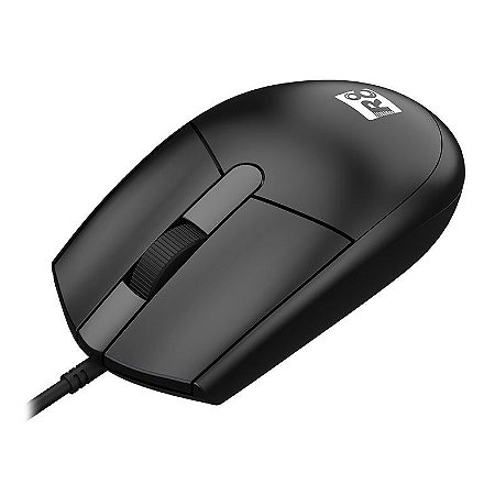 Mouse USB Office Preto R8 M1611, 3 Botões, 1.600DPI