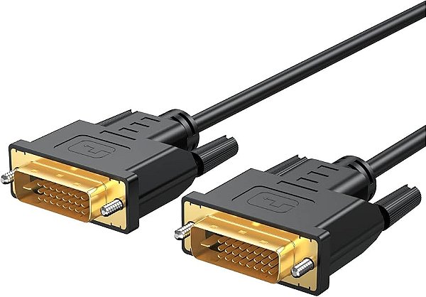 Cabo DVI-D 24+1, Dual Link, Full HD 1080P, 2M, Preto