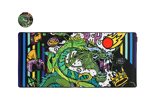 Mouse Pad Gamer PCYES Ancient Dragon Extented 900x420mm - PMA90X42