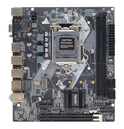 Placa Mãe H61 Socket LGA 1155 Suporte M.2, 2a e 3a Geração