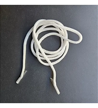 Cordão de Nylon (Branco) para Credencial e Crachás com Ponteira