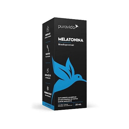 Melatonina 20ml maracujá - Puravida