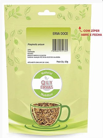 CHÁ DE ERVA DOCE 50G - QUALY ERVAS - FitoNatureza