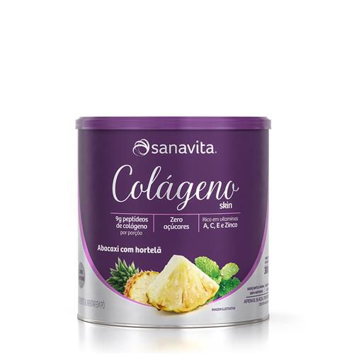 Colágeno Skin Abacaxi com Hortelã 300 g - SANAVITA