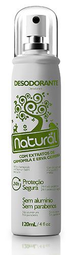 Desodorante Natural Com Extratos de Camomila e Erva Cidreira 120 ml - Orgânico Suavetex