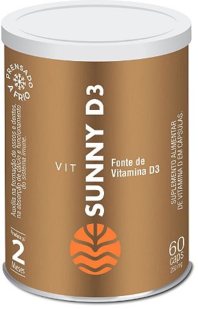 VIT Sunny D3 260 mg 60 Cápsulas - VITAL ATMAN