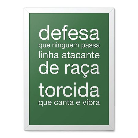 Quadro Hino Palmeiras Quadro Facil