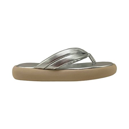 (6811-17802) Sandália Flatform Prata