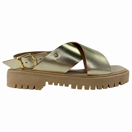 (1523Lz) Flatform Tratorada Tiras Ouro Light