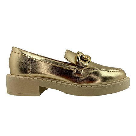 (8308-14713) Mocassim Correntes Light Gold