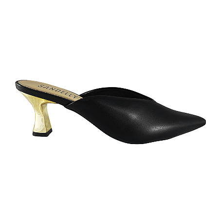 (20821-04) Mule Salto Baixo Preto