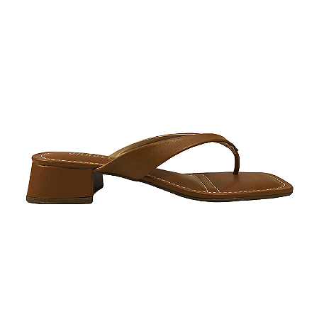 (6946-19234) Tamanco Salto Baixo  Toscana Latte