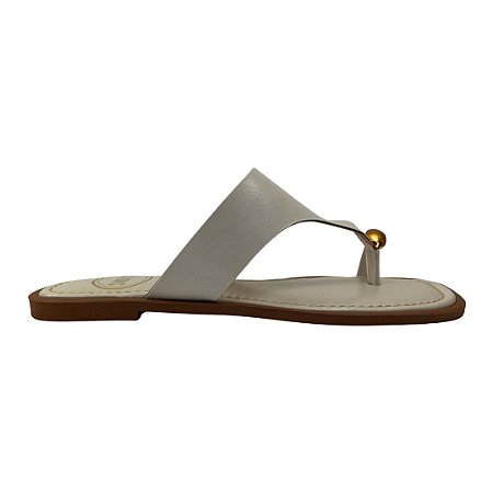 (951888) Rasteira Detalhe  Off White