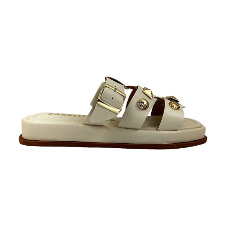 (2990Te) Flatform Detalhes Fivela Off White