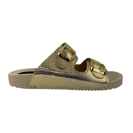 (Tn110) Papete Tiras Fivelas Ouro Light