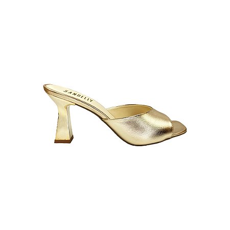 (5340-11737) Tamanco Salto Taça Prime Ouro