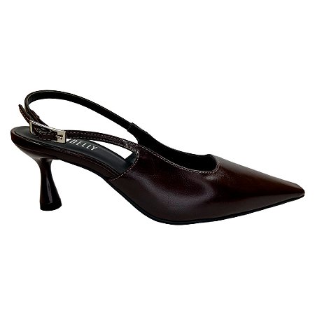 (5304-11507) Scarpin Salto Fino Preto