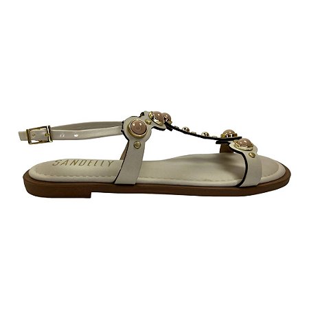 (N323198) Rasteira Recortes Orgânicos Aplicações Resina Off White