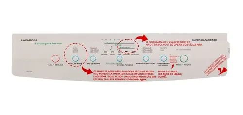 Painel Adesivo Compativel Lavadora Brastemp Bwq24a 4260481