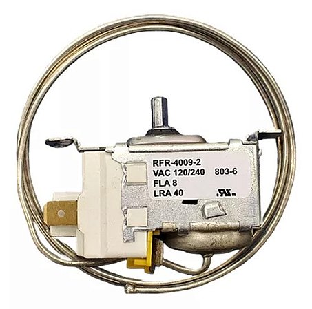 Termostato Compatível Freezer  Dupla Ação RFR4009-8P - 64778622