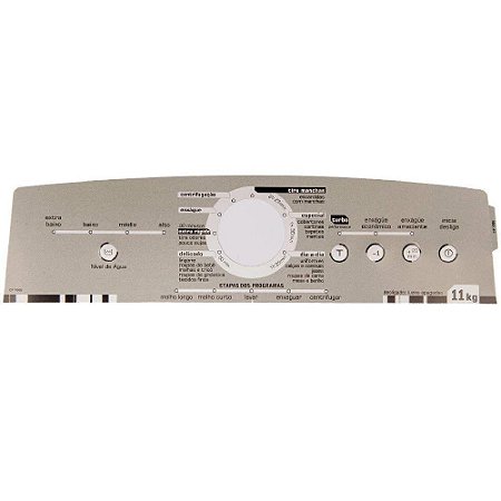 Painel Decorativo Compatível Lavadora Brastemp BWL11 Inox - W10270465