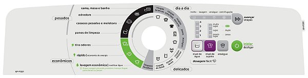 Painel Decorativo Comp lavadora CWE15/CWL16/CWK17 (Versão de engenharia 40 a 80) - W11159063 / W11558416 / W111641456