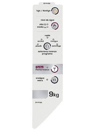 Painel Decorativo Compatível Lavadora Brastemp BWC09 - W10625297