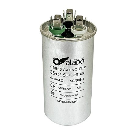 CAPACITOR DUPLO 35+2.5UF 440V - AR CONDICIONADO