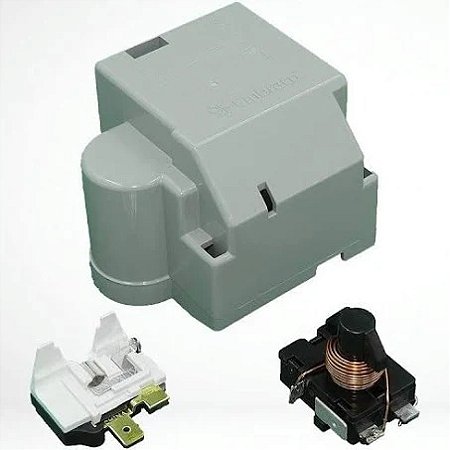 Rele E Protetor Térmico Embraco 1/6 Em55Her Em55Hnr Emi60Her 220V - Com Caixa