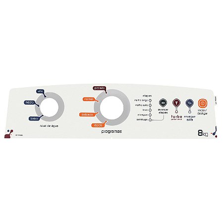 Painel Decorativo Compatível Lavadora Brastemp BWB08A - W10304731