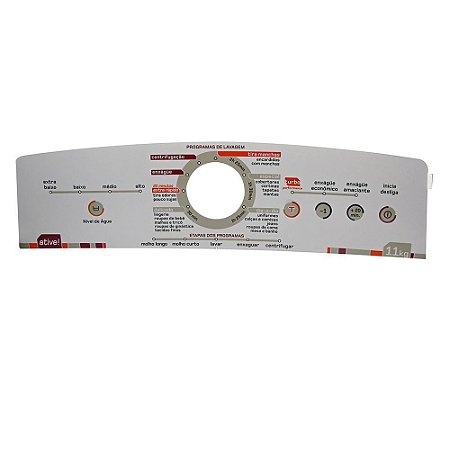 Painel Decorativo Lavadora Brastemp 11KG Original - 326064461