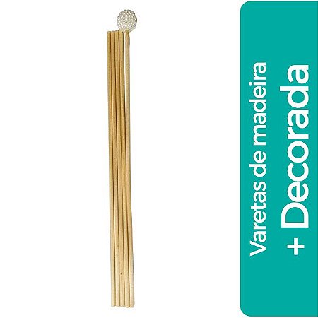 Kit Varetas de Aromatizador  28 cm + Decorada Pérola 28 cm