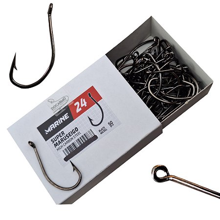50 Anzol de Pesca Marine Sports Super Maruseigo n° 24 Farpa