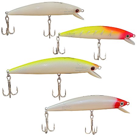 Kit Isca Nelson Nakamura Lucky Borá 12 com 4 Cores Pegadoras Kit Isca Artificial Borá Nelson Nakamura
