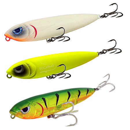 Kit Isca Artificia Yara Mad Dog 9cm 13g Superfície 3 Unidades