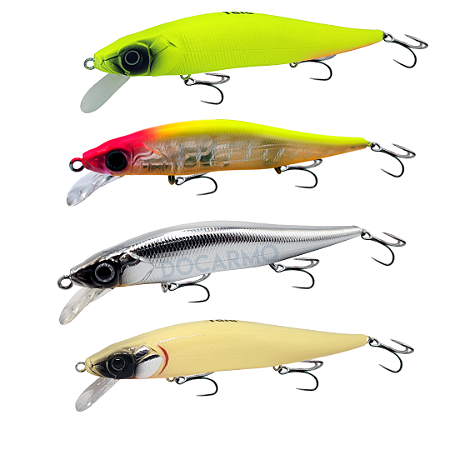 Kit Isca Artificial Meia Água Maquina 9,5cm 10.5g 4 Unidades