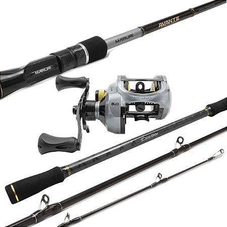 Kit Vara Avante 2,70m 60lb + carretilha Bg Avante Denis Garbo