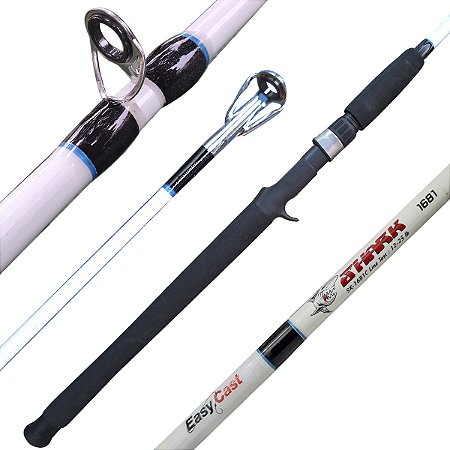 Vara Shark Easy Cast para Carretilha Inteiriça Maciça Ação Rápida 25lb 1.68m