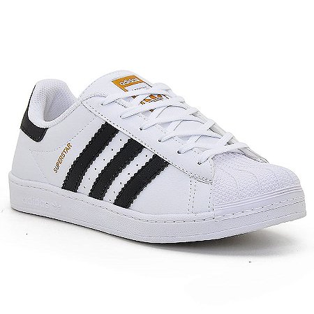 Tênis Adidas SuperStar Branco/Preto - Zoom Calçados