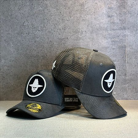 BONÉ VELHO JACK  - SUEDE CINZA