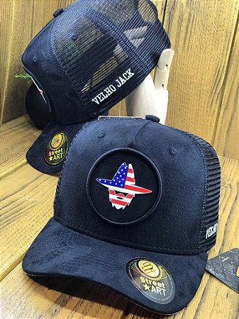 Boné Velho Jack preto sued