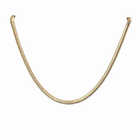 Corrente Folheada 18k Barriga de Cobra