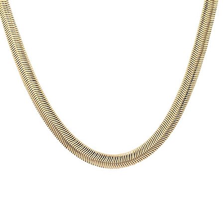 Corrente Folheada 18k Barriga de Cobra