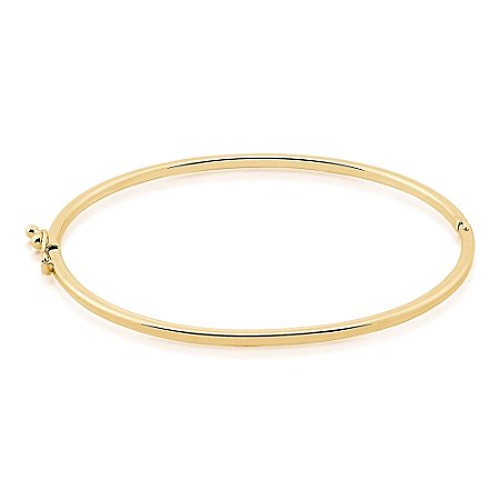 BRACELETE LISO ALGEMA FIO QUADRADO 2MM DOURADO