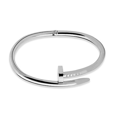 BRACELETE EM RODIO LISO 2 VOLTAS PREGO