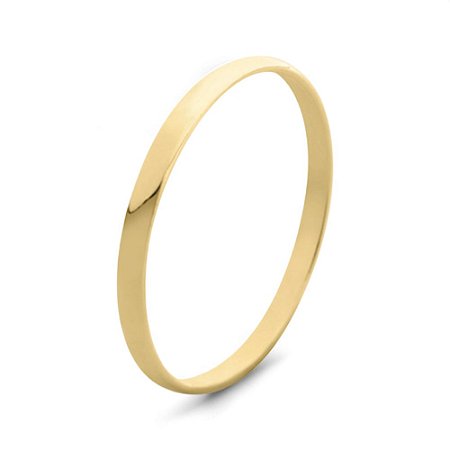 Aliança Lisa em Ouro Fina